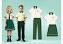 design entire school uniform with flat drawings